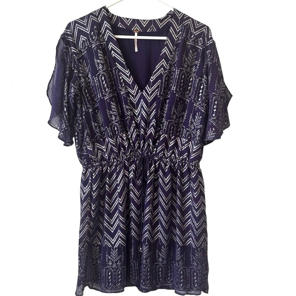 Free People “Love Your Chaos” Mini Dress - Plum - Women’s Size Small